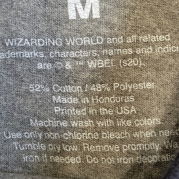 Harry Potter shirt Size Medium gray - Picture 4 of 8